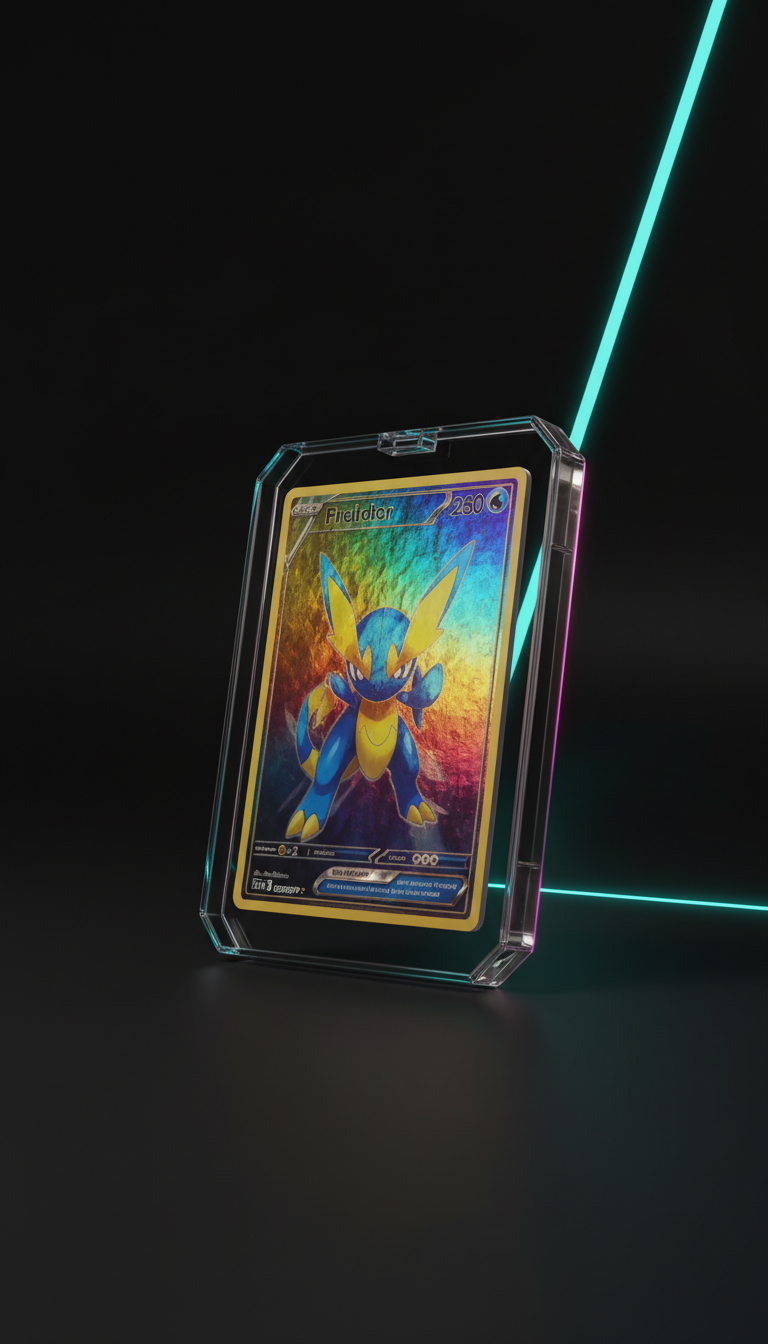 Pokémon holofoil card with custom display